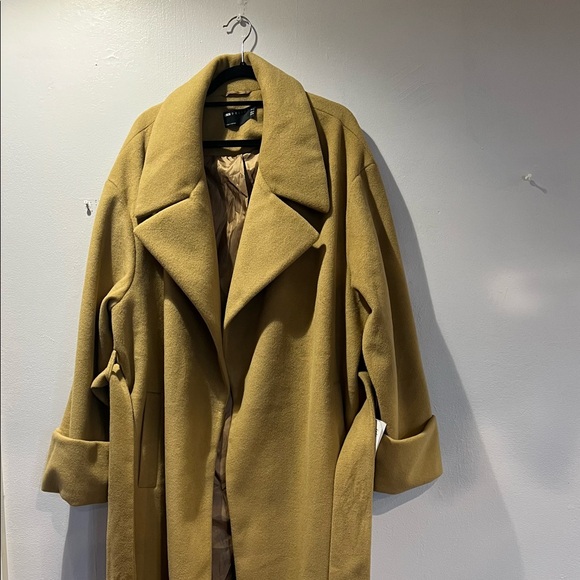 Plus size oversized light brown/camel trench coat NWT - Picture 4 of 7